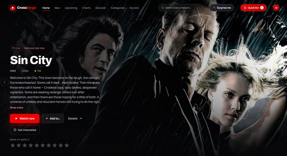The CrossBinge cross-media discovery platform